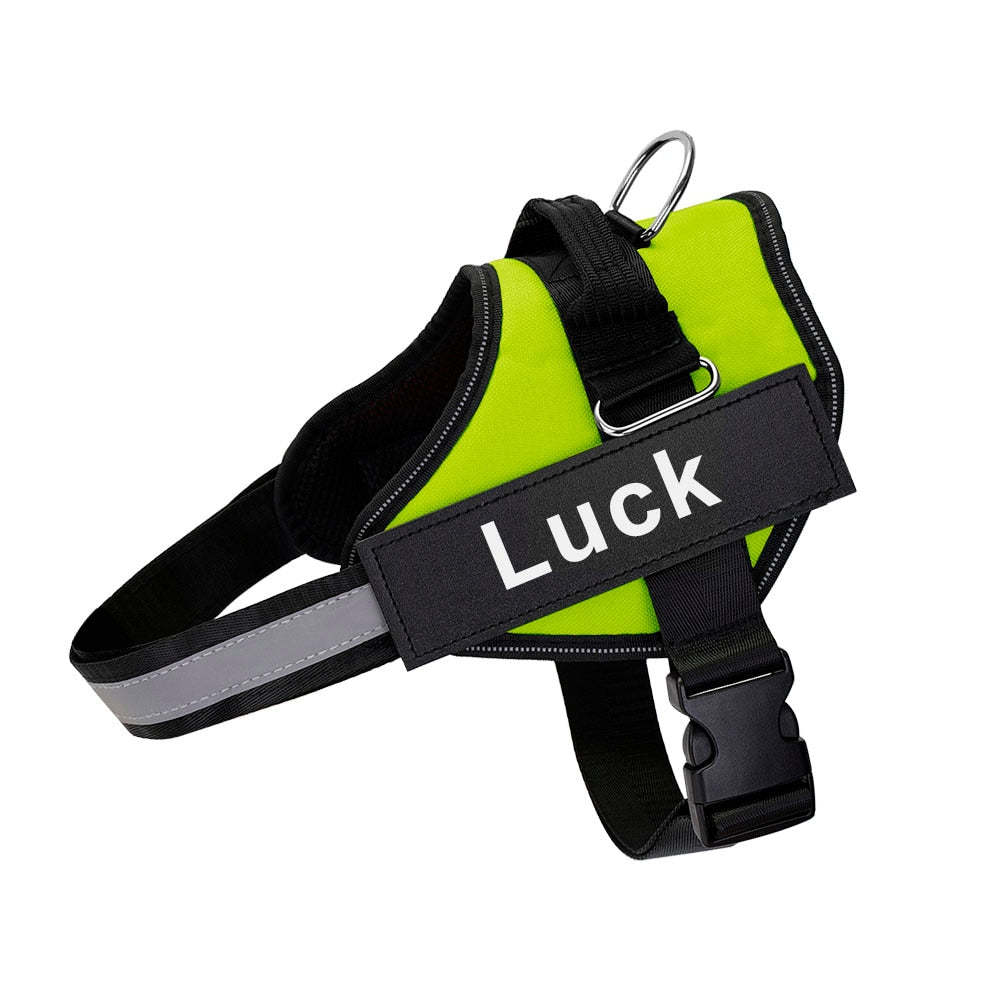 HKM-666707 Comfortable Nylon Dog Harness with Adjustable Chest Strap and Sturdy Handle for Outdoor Safety