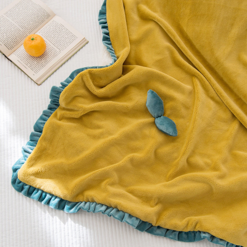 HKM-666835 Cozy Lamb Wool Multifunctional Thickened Quilt Cover Set for Warmth