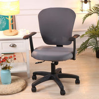 HKM-666899 Computer Office Chair Cover Set - Stretch Cotton Fabric with Retro Patterns for Office and Home Use