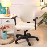 HKM-666899 Computer Office Chair Cover Set - Stretch Cotton Fabric with Retro Patterns for Office and Home Use