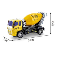 HKM-667155 Remote Control Cement Mixer Truck Toy - 4 Function RC Truck for Ages 3+