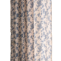 HKM-667219 Beige Cotton and Linen Half Shade Kitchen Curtain with Tassels for Small Bay Windows