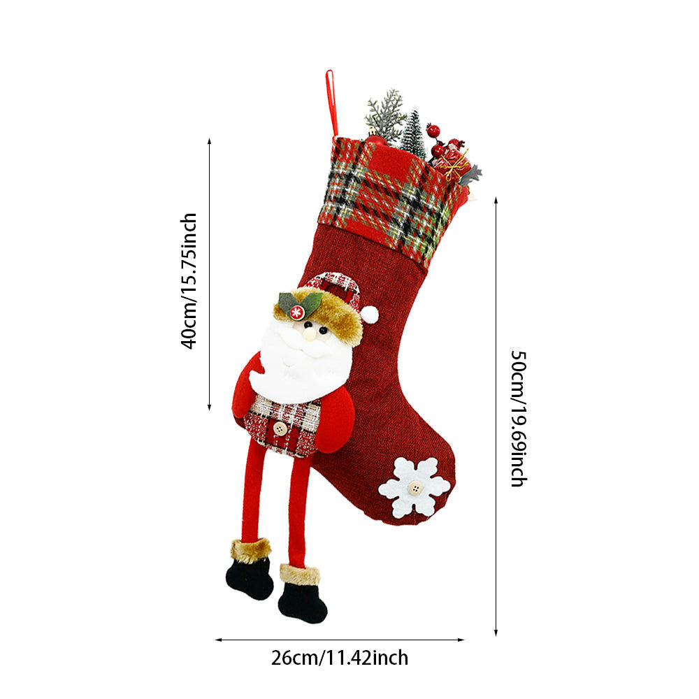 HKM-667283 Festive Christmas Stockings with Unique Designs for Holiday Decor