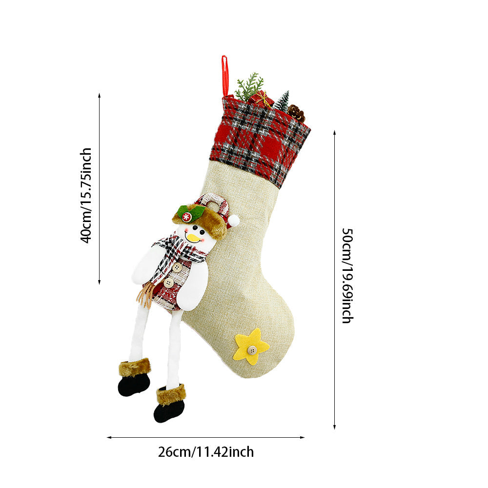 HKM-667283 Festive Christmas Stockings with Unique Designs for Holiday Decor