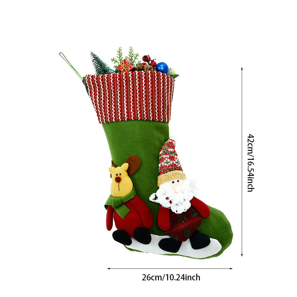 HKM-667283 Festive Christmas Stockings with Unique Designs for Holiday Decor