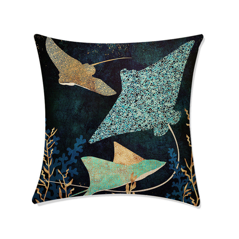 HKM-667795 Geometric Abstract Polyester Sofa Pillow Case - Nordic Style 45x45cm
