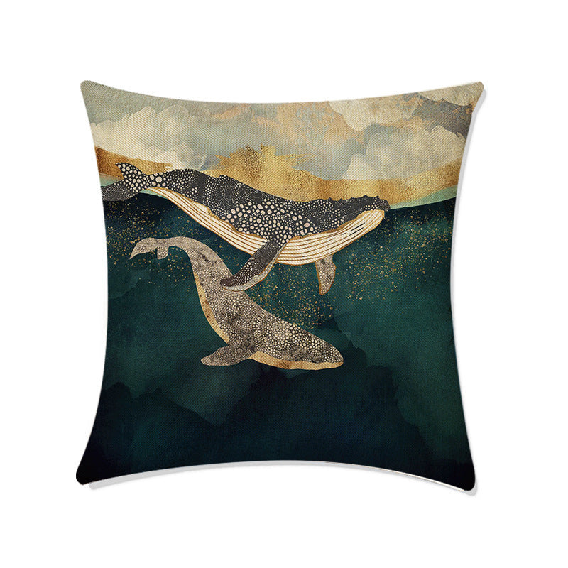 HKM-667795 Geometric Abstract Polyester Sofa Pillow Case - Nordic Style 45x45cm
