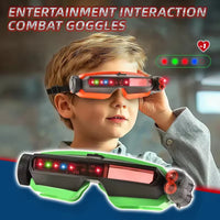 HKM-667923 Laser Combat Goggles with Lights and Music for Outdoor Games - Precision Shooting for Two Players