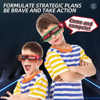 HKM-667923 Laser Combat Goggles with Lights and Music for Outdoor Games - Precision Shooting for Two Players