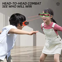 HKM-667923 Laser Combat Goggles with Lights and Music for Outdoor Games - Precision Shooting for Two Players