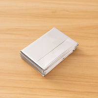 HKM-667987 Portable Double-Sided Thermal Emergency Blanket - Silver/Gold Survival Gear