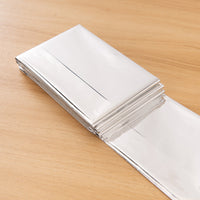 HKM-667987 Portable Double-Sided Thermal Emergency Blanket - Silver/Gold Survival Gear