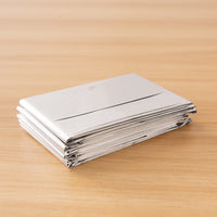 HKM-667987 Portable Double-Sided Thermal Emergency Blanket - Silver/Gold Survival Gear