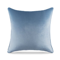 HKM-668051 Modern Plain Polyester Decorative Cushion Throw Pillow in Blue