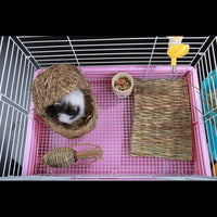 HKM-668115 Natural Grass Molar Toy for Small Pets – Rabbit, Guinea Pig, and Chinchilla Teether