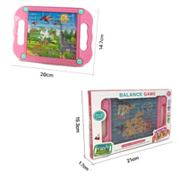 HKM-668243 Balance Ball Labyrinth Toy for Kids - Educational Handheld Maze Game - Plastic Desk Pinball Game - Ages 3+