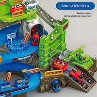 HKM-668307 Educational Space Adventure Train Race Track Toy Set with Inertial Car for Children Ages 2-13
