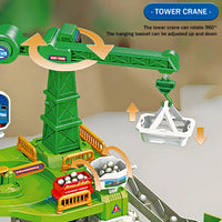 HKM-668307 Educational Space Adventure Train Race Track Toy Set with Inertial Car for Children Ages 2-13