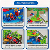 HKM-668307 Educational Space Adventure Train Race Track Toy Set with Inertial Car for Children Ages 2-13