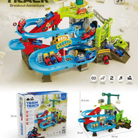 HKM-668307 Educational Space Adventure Train Race Track Toy Set with Inertial Car for Children Ages 2-13