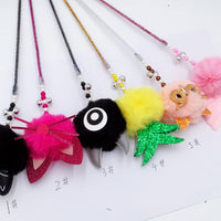 HKM-668307 Funny Plush Cat Toy Variety – Black Cat, Colorful Animals, and Unique Designs