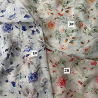 HKM-668499 Chiffon Gold Printed Hanfu Fabric for Spring and Summer - 100% Polyester, 148cm Wide