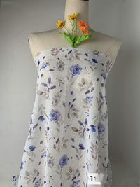 HKM-668499 Chiffon Gold Printed Hanfu Fabric for Spring and Summer - 100% Polyester, 148cm Wide