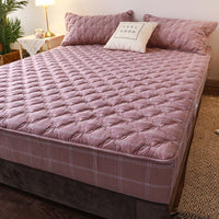 HKM-668499 Thin Cotton and Polyester Fiber Mattress Pad for Double Bed Home Use