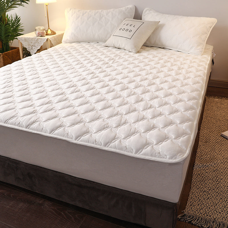 HKM-668499 Thin Cotton and Polyester Fiber Mattress Pad for Double Bed Home Use