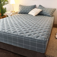 HKM-668499 Thin Cotton and Polyester Fiber Mattress Pad for Double Bed Home Use