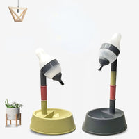 HKM-668691 Adjustable Height Dog and Cat Water and Food Bowl - All-in-One Pet Drinking Station