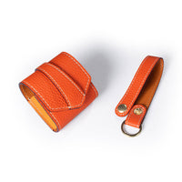 HKM-668691 Leather Anti-Lost Case for Bluetooth Earphones - Compatible with Apple Models