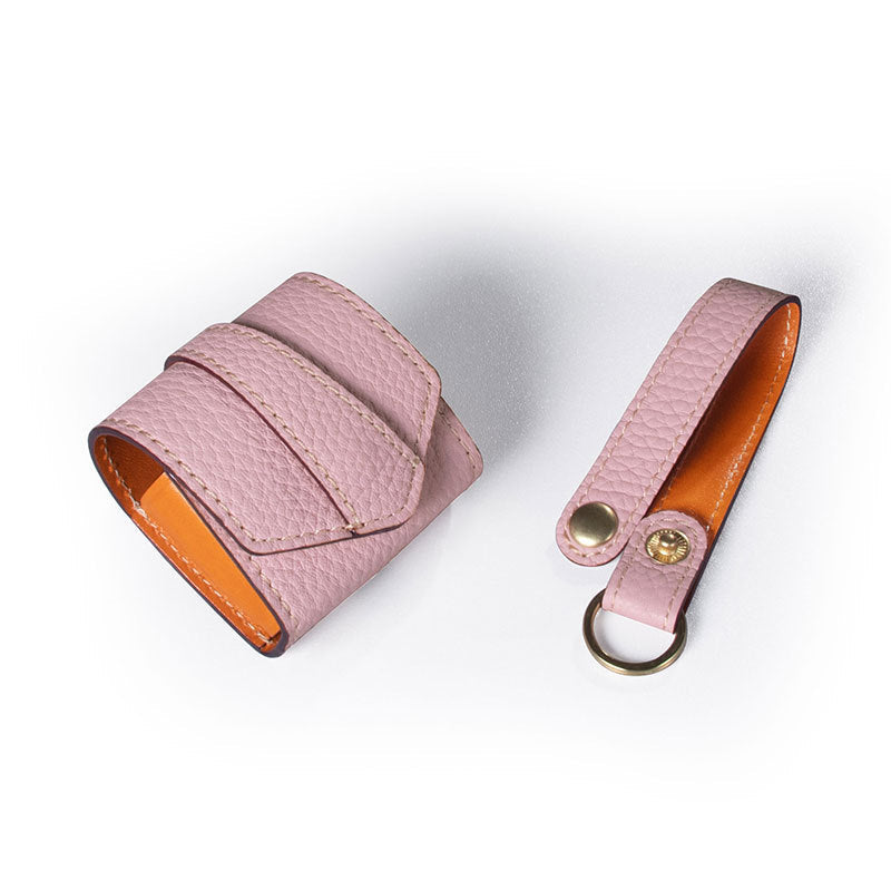 HKM-668691 Leather Anti-Lost Case for Bluetooth Earphones - Compatible with Apple Models