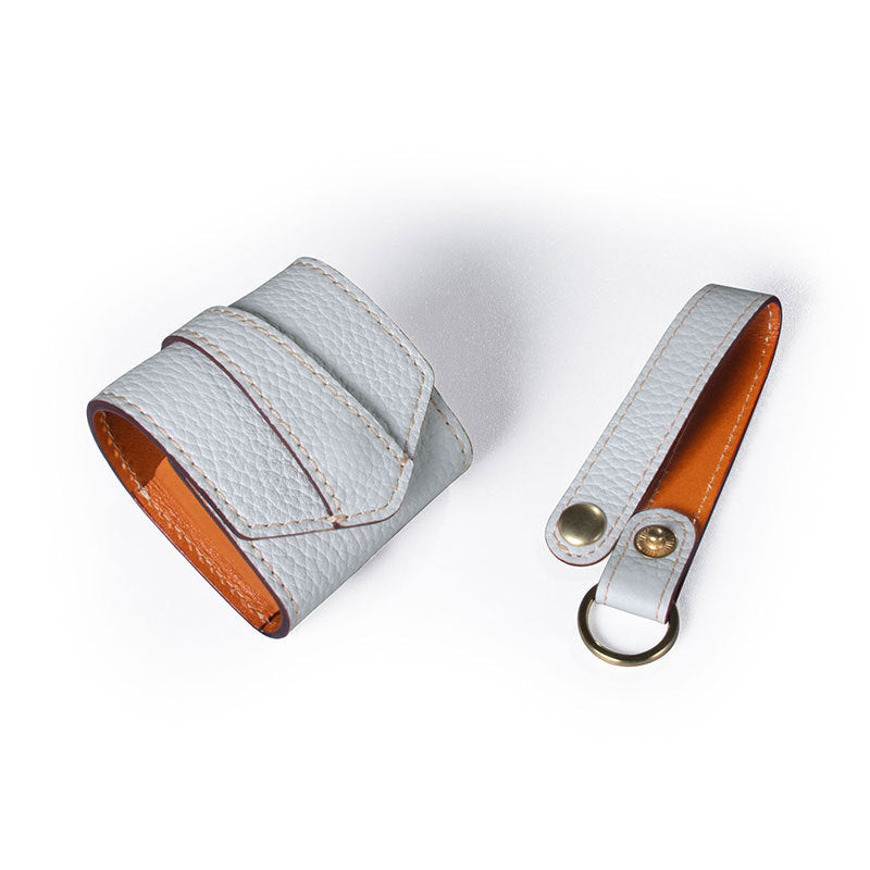 HKM-668691 Leather Anti-Lost Case for Bluetooth Earphones - Compatible with Apple Models