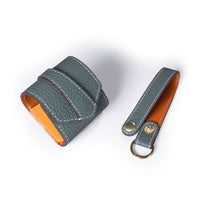 HKM-668691 Leather Anti-Lost Case for Bluetooth Earphones - Compatible with Apple Models