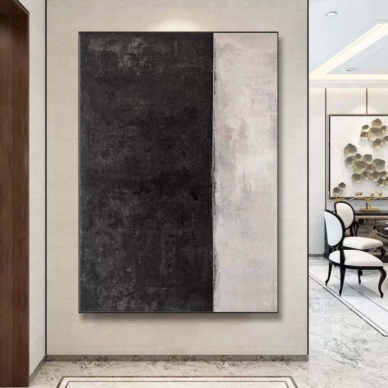 HKM-668755 Handmade Abstract Oil Painting on Canvas for Living Room and Home Decor - Rolled Unstretched Art