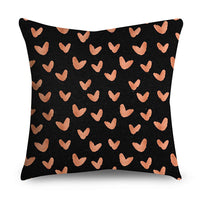 HKM-668947 Rose Gold Geometric Abstract Polyester Pillow Cover - Modern 45x45cm Cushion Case