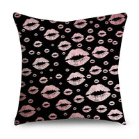 HKM-668947 Rose Gold Geometric Abstract Polyester Pillow Cover - Modern 45x45cm Cushion Case