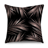 HKM-668947 Rose Gold Geometric Abstract Polyester Pillow Cover - Modern 45x45cm Cushion Case