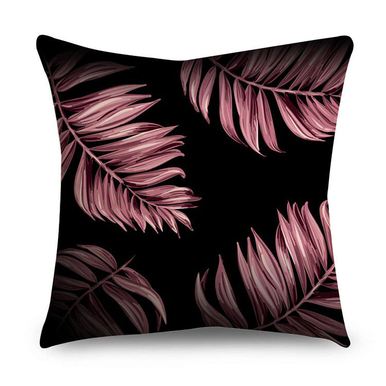 HKM-668947 Rose Gold Geometric Abstract Polyester Pillow Cover - Modern 45x45cm Cushion Case