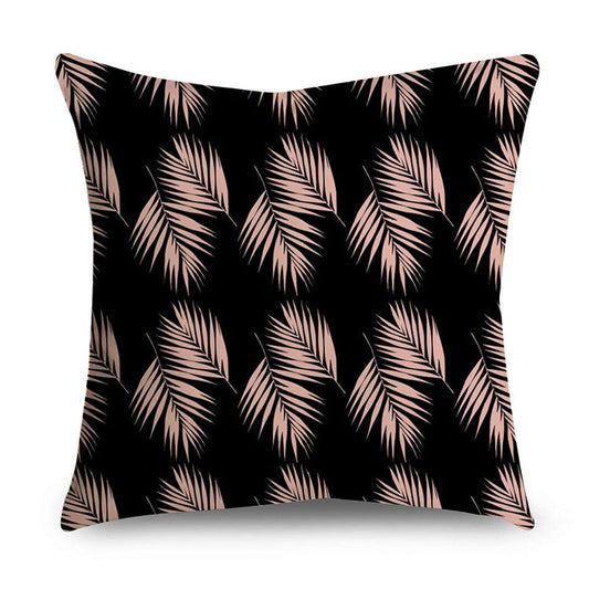 HKM-668947 Rose Gold Geometric Abstract Polyester Pillow Cover - Modern 45x45cm Cushion Case