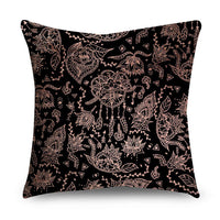 HKM-668947 Rose Gold Geometric Abstract Polyester Pillow Cover - Modern 45x45cm Cushion Case