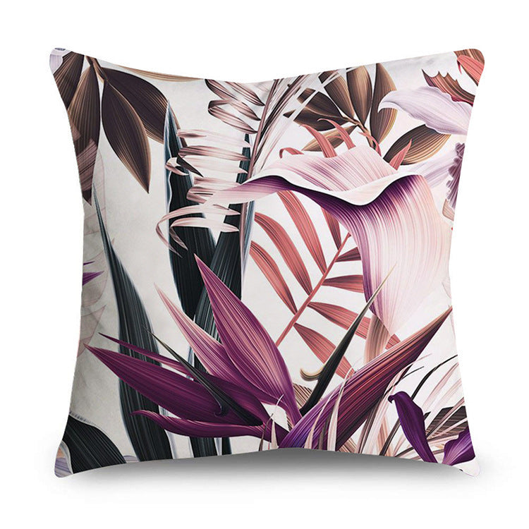 HKM-668947 Rose Gold Geometric Abstract Polyester Pillow Cover - Modern 45x45cm Cushion Case