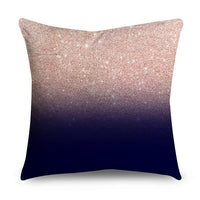 HKM-668947 Rose Gold Geometric Abstract Polyester Pillow Cover - Modern 45x45cm Cushion Case