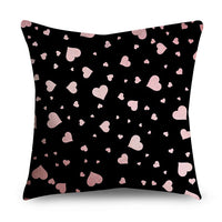 HKM-668947 Rose Gold Geometric Abstract Polyester Pillow Cover - Modern 45x45cm Cushion Case