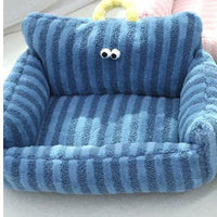 HKM-668947 Striped Pet Sofa Nest for Small Dogs - Available in Blue, Warm Yellow, Pink, and Grass Green