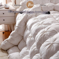 HKM-669139 Twisted Cotton Goose Down Duvet Insert for Cozy Autumn and Winter Warmth