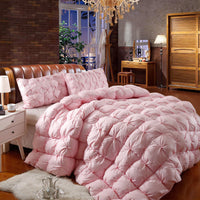 HKM-669139 Twisted Cotton Goose Down Duvet Insert for Cozy Autumn and Winter Warmth