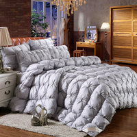 HKM-669139 Twisted Cotton Goose Down Duvet Insert for Cozy Autumn and Winter Warmth