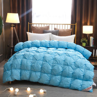HKM-669139 Twisted Cotton Goose Down Duvet Insert for Cozy Autumn and Winter Warmth